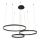 LED Zatemnitveni lestenec na vrvici LED/125W/230V 3000-6500K pr. 80 cm + Daljinski upravljalnik