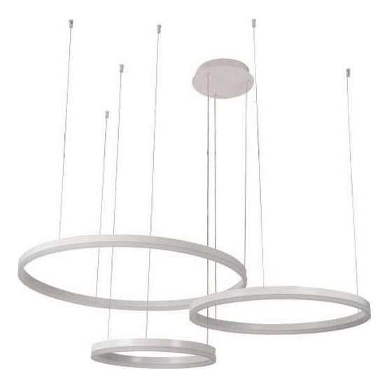 LED Zatemnitveni lestenec na vrvici LED/125W/230V 3000-6500K pr. 80 cm + Daljinski upravljalnik