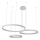LED Zatemnitveni lestenec na vrvici LED/125W/230V 3000-6500K pr. 80 cm + Daljinski upravljalnik