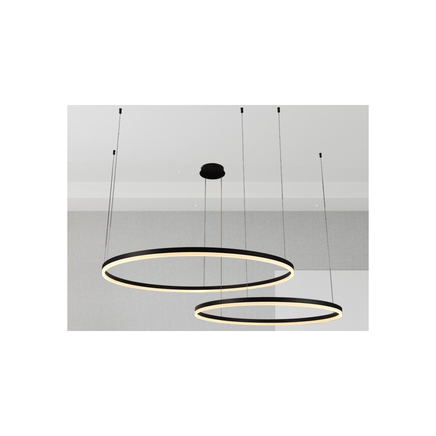 LED Zatemnitveni lestenec na vrvici LED/128W/230V 3000-6500K + Daljinski upravljalnik