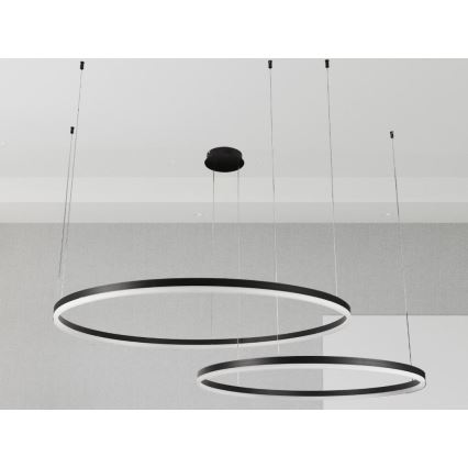 LED Zatemnitveni lestenec na vrvici LED/128W/230V 3000-6500K + Daljinski upravljalnik