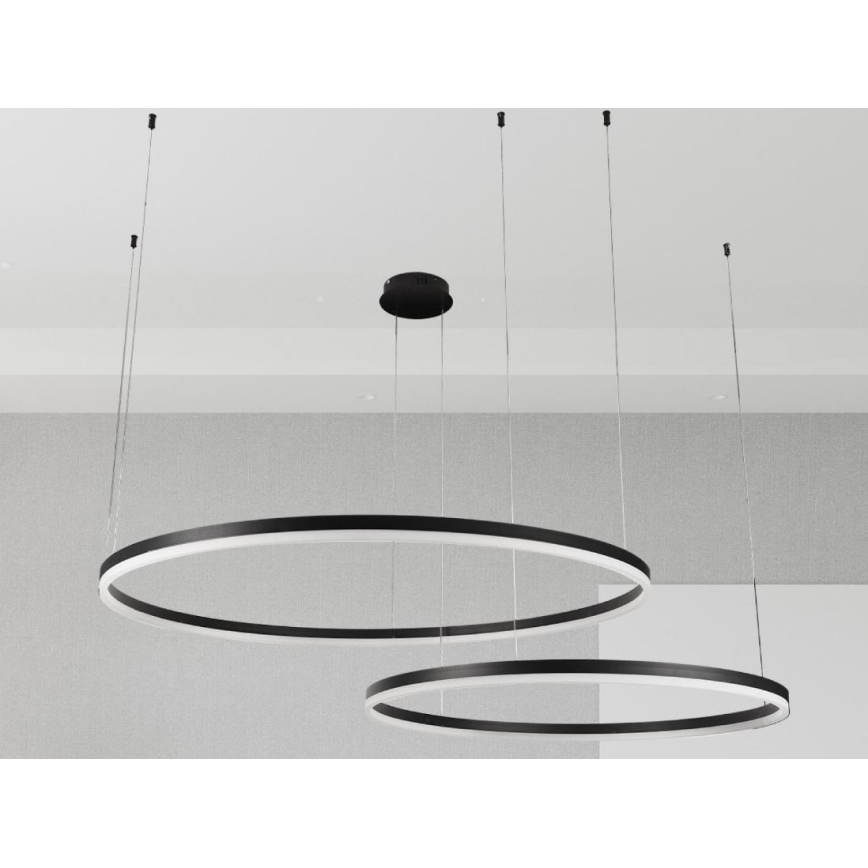 LED Zatemnitveni lestenec na vrvici LED/128W/230V 3000-6500K + Daljinski upravljalnik
