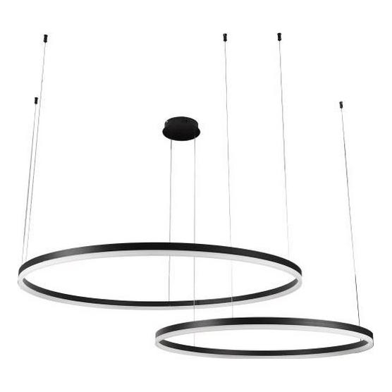 LED Zatemnitveni lestenec na vrvici LED/128W/230V 3000-6500K pr. 100 cm + Daljinski upravljalnik