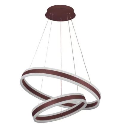 LED Zatemnitveni lestenec na vrvici LED/135W/230V 3000-6500K pr. 60 cm + Daljinski upravljalnik