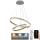 LED Zatemnitveni lestenec na vrvici LED/135W/230V 3000-6500K pr. 60 cm + Daljinski upravljalnik