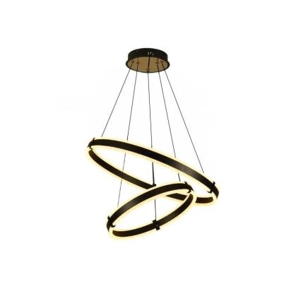 LED Zatemnitveni lestenec na vrvici LED/140W/230V 3000-6500K pr. 60 cm + Daljinski upravljalnik