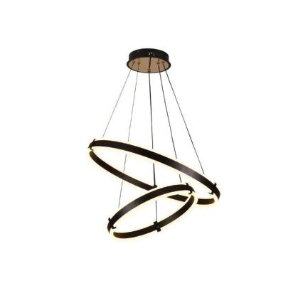 LED Zatemnitveni lestenec na vrvici LED/140W/230V 3000-6500K pr. 60 cm + Daljinski upravljalnik