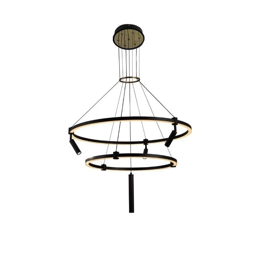 LED Zatemnitveni lestenec na vrvici LED/140W/230V 3000-6500K + Daljinski upravljalnik