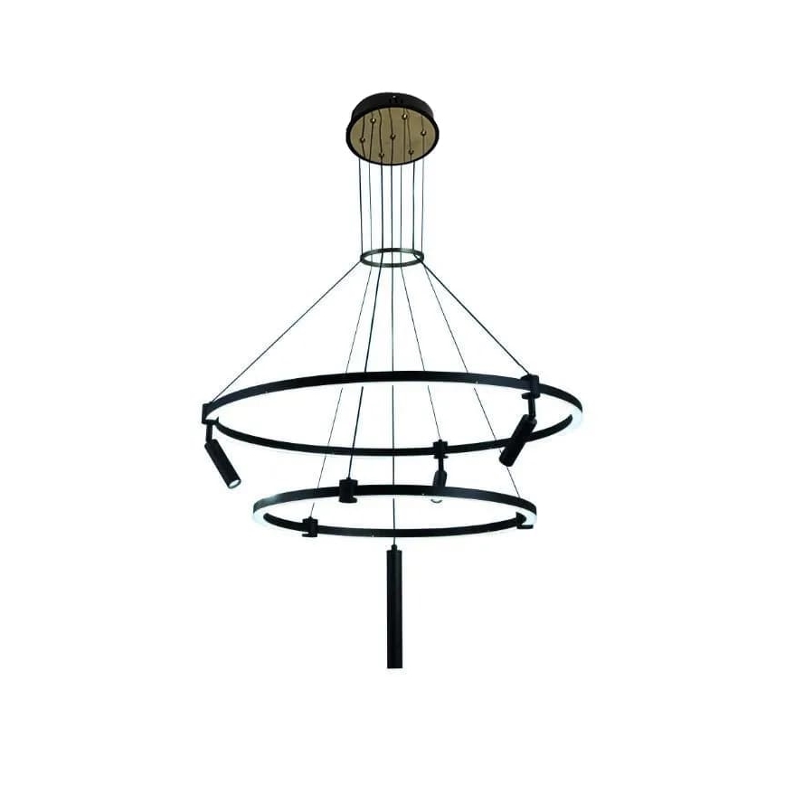 LED Zatemnitveni lestenec na vrvici LED/140W/230V 3000-6500K + Daljinski upravljalnik