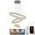 LED Zatemnitveni lestenec na vrvici LED/165W/230V 3000-6500K pr. 60 cm + Daljinski upravljalnik