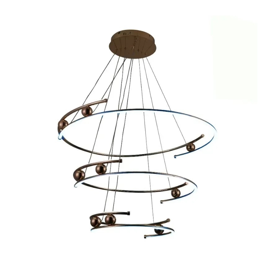 LED Zatemnitveni lestenec na vrvici LED/170W/230V 3000-6500K + Daljinski upravljalnik