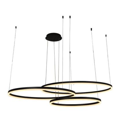 LED Zatemnitveni lestenec na vrvici LED/170W/230V 3000-6500K pr. 100 cm + Daljinski upravljalnik