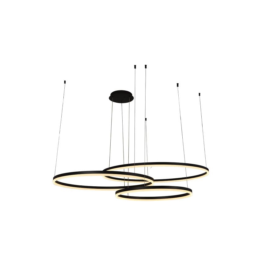 LED Zatemnitveni lestenec na vrvici LED/170W/230V 3000-6500K pr. 100 cm + Daljinski upravljalnik
