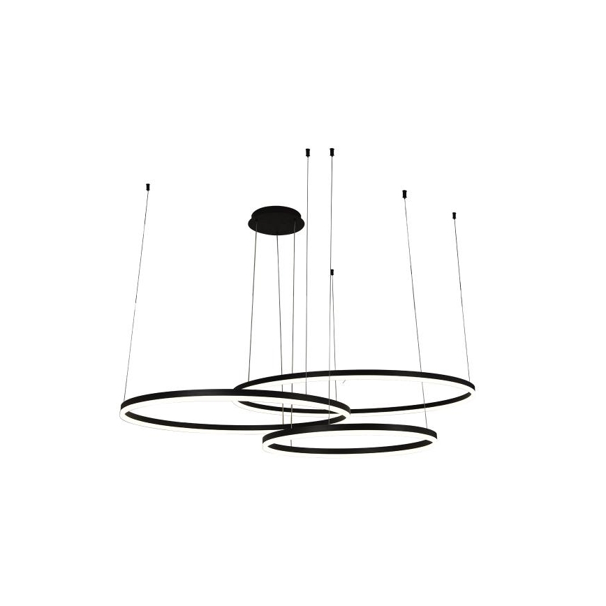 LED Zatemnitveni lestenec na vrvici LED/170W/230V 3000-6500K pr. 100 cm + Daljinski upravljalnik