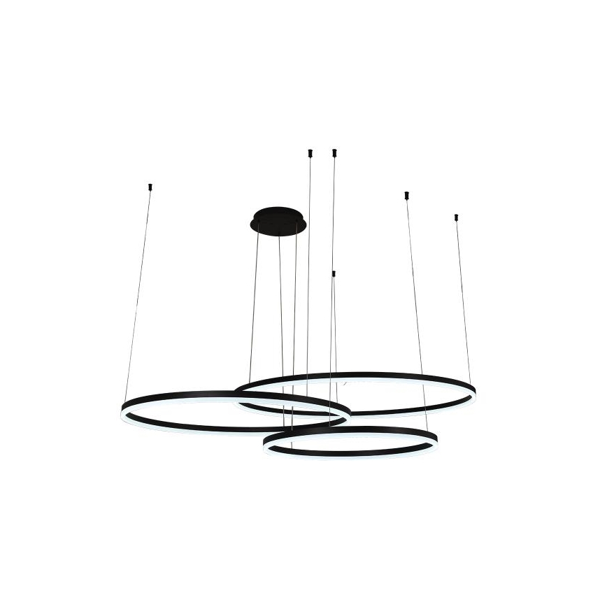 LED Zatemnitveni lestenec na vrvici LED/170W/230V 3000-6500K pr. 100 cm + Daljinski upravljalnik