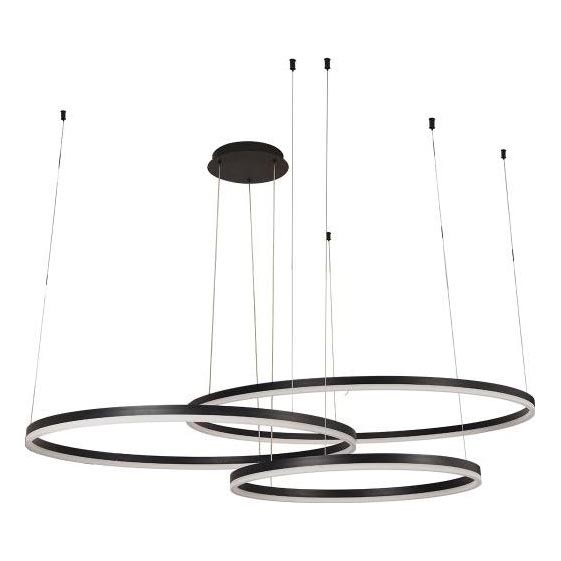 LED Zatemnitveni lestenec na vrvici LED/170W/230V 3000-6500K pr. 100 cm + Daljinski upravljalnik