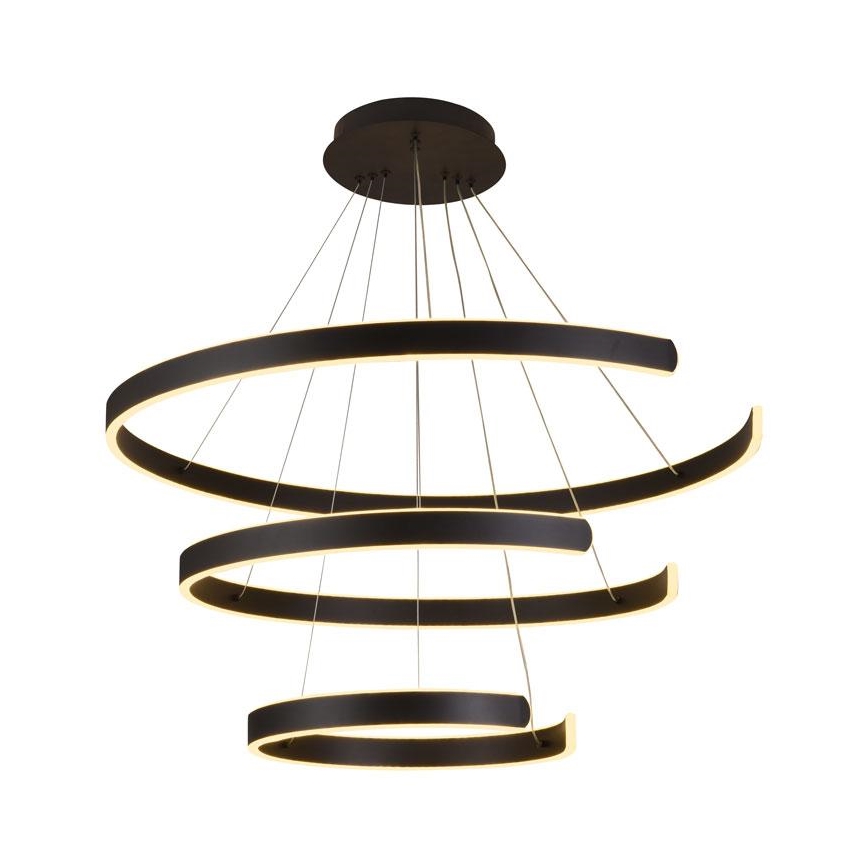 LED Zatemnitveni lestenec na vrvici LED/220W/230V 3000-6500K pr. 80 cm + Daljinski upravljalnik