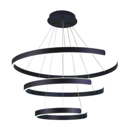 LED Zatemnitveni lestenec na vrvici LED/220W/230V 3000-6500K pr. 80 cm + Daljinski upravljalnik