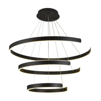 LED Zatemnitveni lestenec na vrvici LED/220W/230V 3000-6500K pr. 80 cm + Daljinski upravljalnik