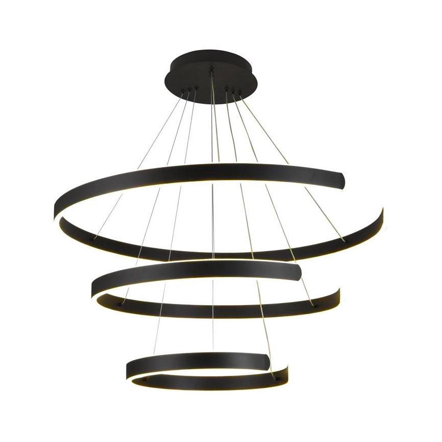 LED Zatemnitveni lestenec na vrvici LED/220W/230V 3000-6500K pr. 80 cm + Daljinski upravljalnik