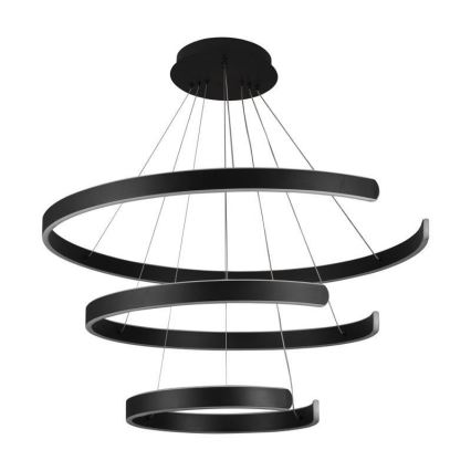 LED Zatemnitveni lestenec na vrvici LED/220W/230V 3000-6500K pr. 80 cm + Daljinski upravljalnik