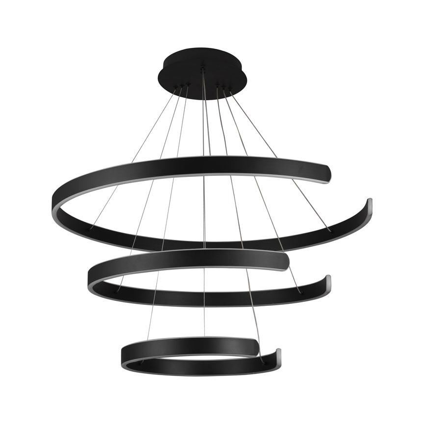 LED Zatemnitveni lestenec na vrvici LED/220W/230V 3000-6500K pr. 80 cm + Daljinski upravljalnik