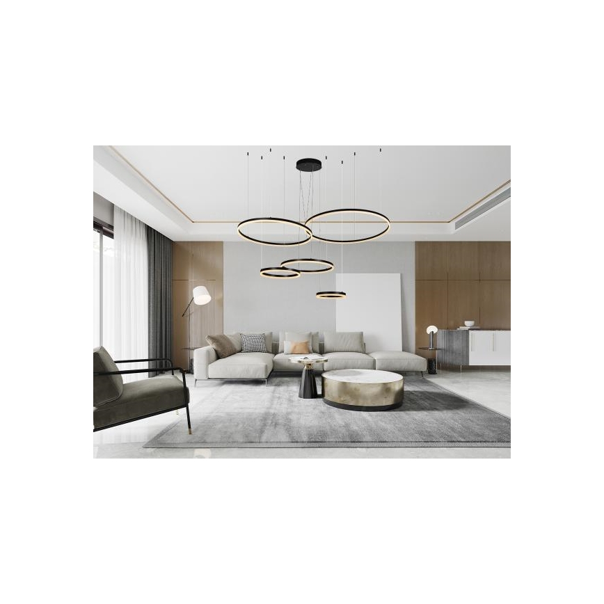 LED Zatemnitveni lestenec na vrvici LED/220W/230V 3000-6500K + Daljinski upravljalnik
