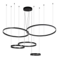 LED Zatemnitveni lestenec na vrvici LED/220W/230V 3000-6500K pr. 100 cm + Daljinski upravljalnik