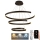 LED Zatemnitveni lestenec na vrvici LED/220W/230V 3000-6500K pr. 80 cm + Daljinski upravljalnik