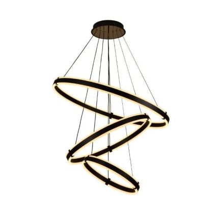 LED Zatemnitveni lestenec na vrvici LED/250W/230V 3000-6500K pr. 80 cm + Daljinski upravljalnik