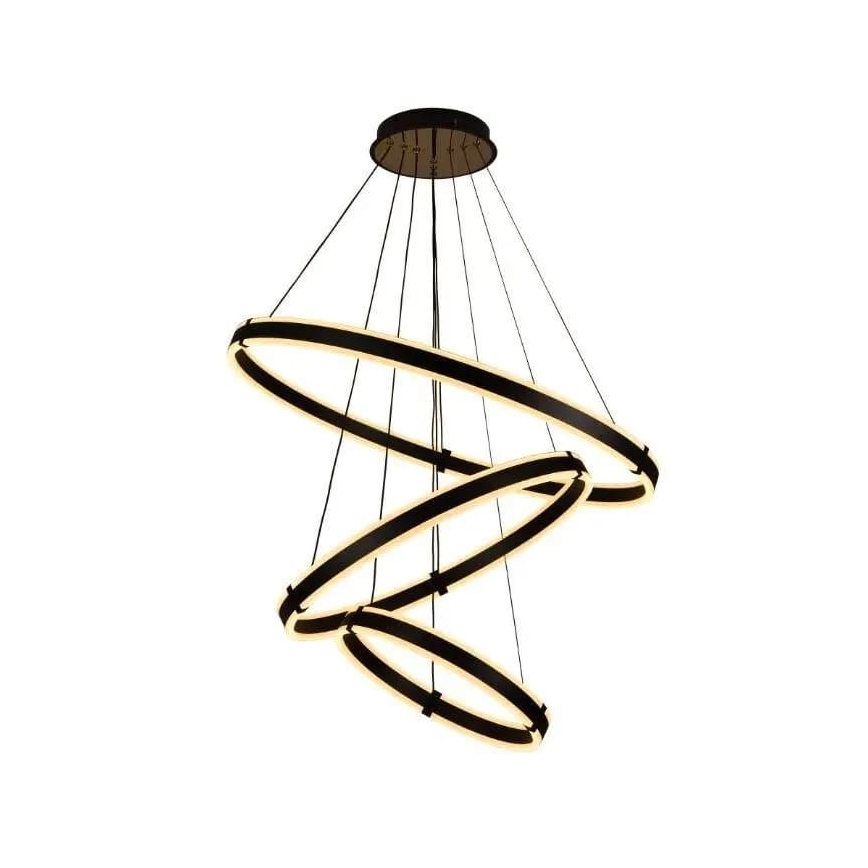 LED Zatemnitveni lestenec na vrvici LED/250W/230V 3000-6500K pr. 80 cm + Daljinski upravljalnik