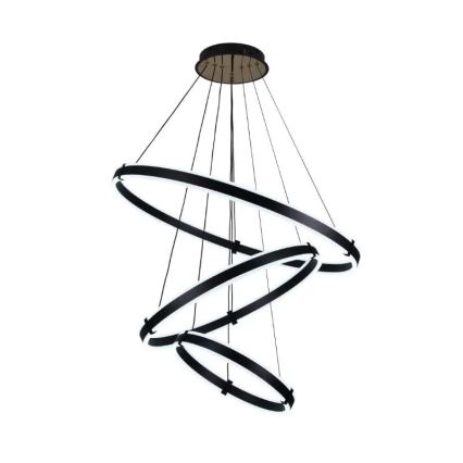 LED Zatemnitveni lestenec na vrvici LED/250W/230V 3000-6500K pr. 80 cm + Daljinski upravljalnik