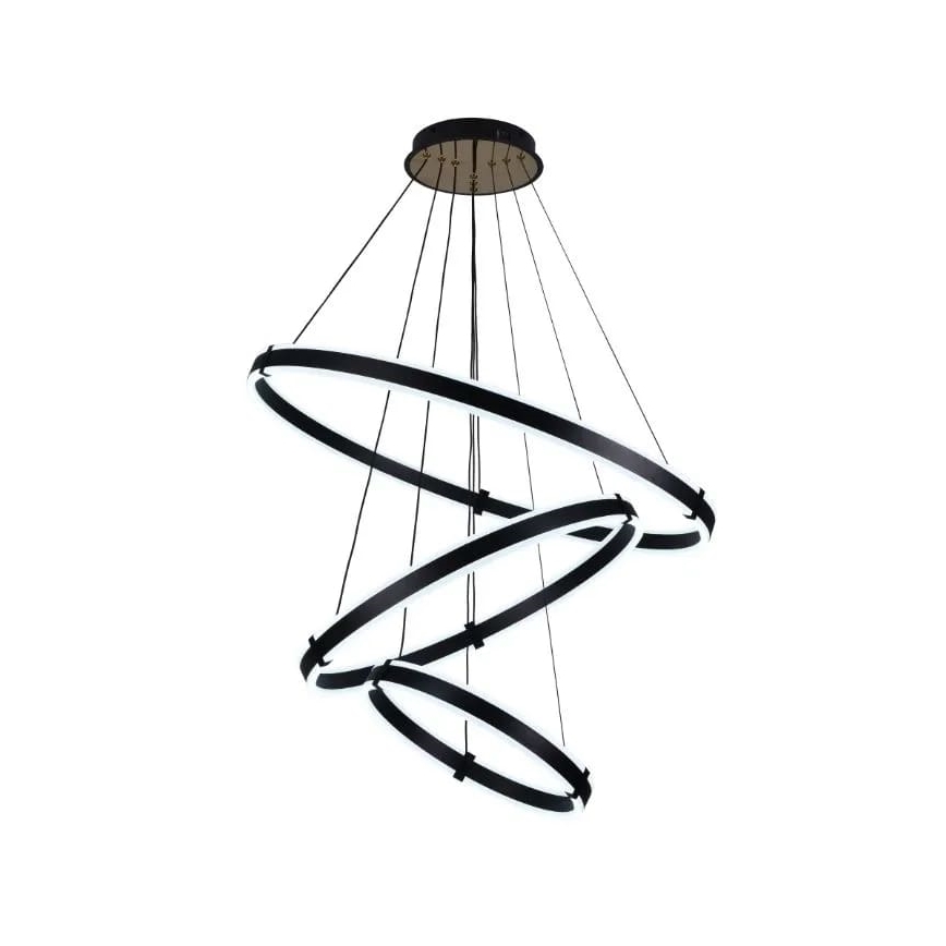 LED Zatemnitveni lestenec na vrvici LED/250W/230V 3000-6500K pr. 80 cm + Daljinski upravljalnik