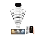 LED Zatemnitveni lestenec na vrvici LED/365W/230V 3000-6500K + Daljinski upravljalnik