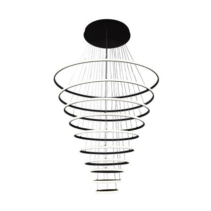 LED Zatemnitveni lestenec na vrvici LED/365W/230V 3000-6500K pr. 100 cm + Daljinski upravljalnik