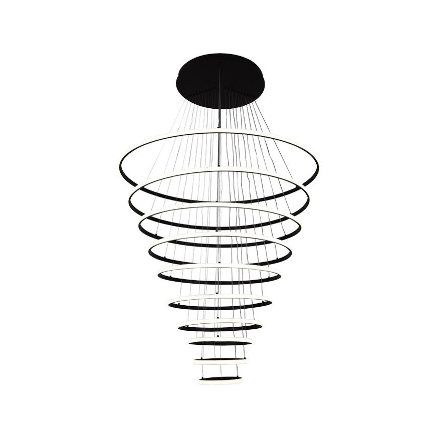 LED Zatemnitveni lestenec na vrvici LED/365W/230V 3000-6500K pr. 100 cm + Daljinski upravljalnik