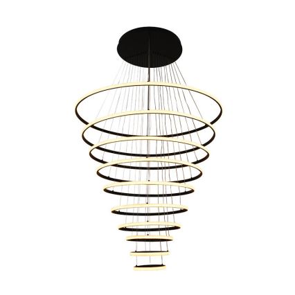 LED Zatemnitveni lestenec na vrvici LED/365W/230V 3000-6500K pr. 100 cm + Daljinski upravljalnik