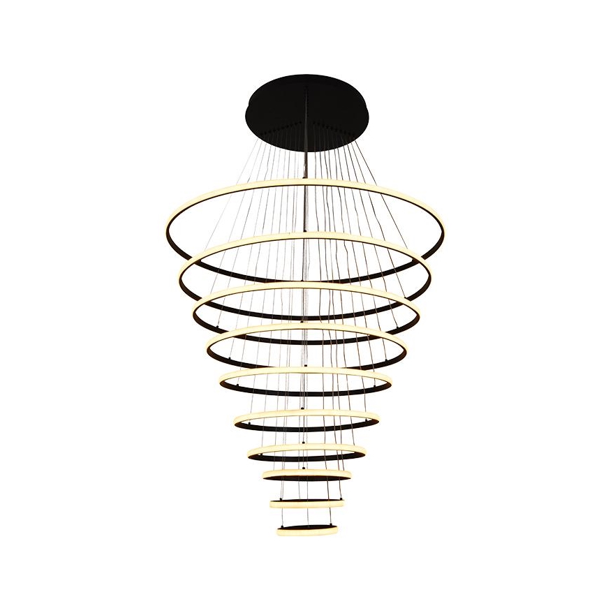 LED Zatemnitveni lestenec na vrvici LED/365W/230V 3000-6500K pr. 100 cm + Daljinski upravljalnik