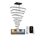 LED Zatemnitveni lestenec na vrvici LED/370W/230V 3000-6500K + Daljinski upravljalnik