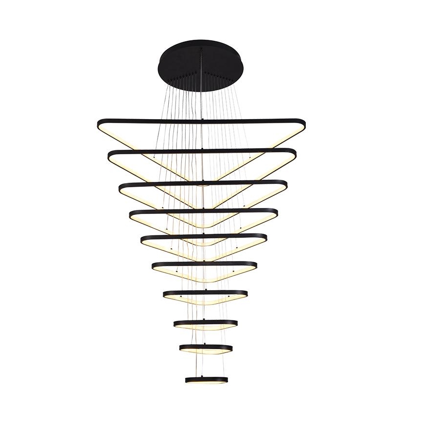 LED Zatemnitveni lestenec na vrvici LED/385W/230V 3000-6500K pr. 100 cm + Daljinski upravljalnik
