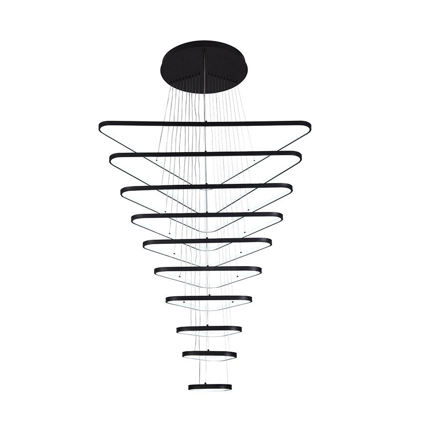 LED Zatemnitveni lestenec na vrvici LED/385W/230V 3000-6500K pr. 100 cm + Daljinski upravljalnik