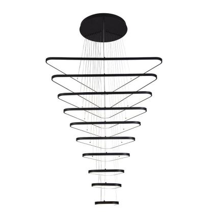 LED Zatemnitveni lestenec na vrvici LED/385W/230V 3000-6500K pr. 100 cm + Daljinski upravljalnik