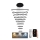 LED Zatemnitveni lestenec na vrvici LED/385W/230V 3000-6500K pr. 100 cm + Daljinski upravljalnik