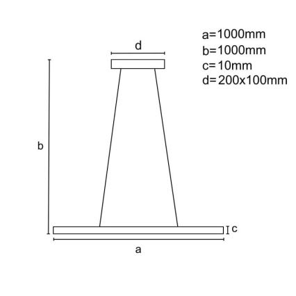 LED Zatemnitveni lestenec na vrvici LED/40W/230V 3000-6500K bela + Daljinski upravljalnik