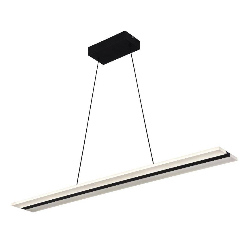 LED Zatemnitveni lestenec na vrvici LED/40W/230V 3000-6500K črna + Daljinski upravljalnik