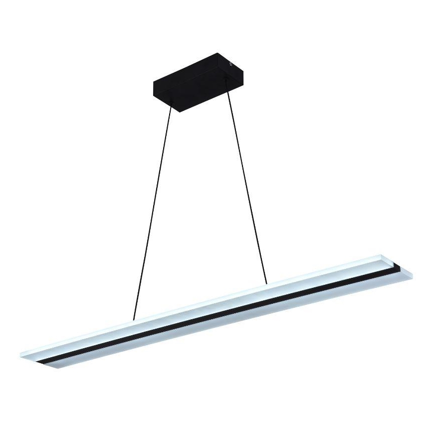LED Zatemnitveni lestenec na vrvici LED/40W/230V 3000-6500K črna + Daljinski upravljalnik