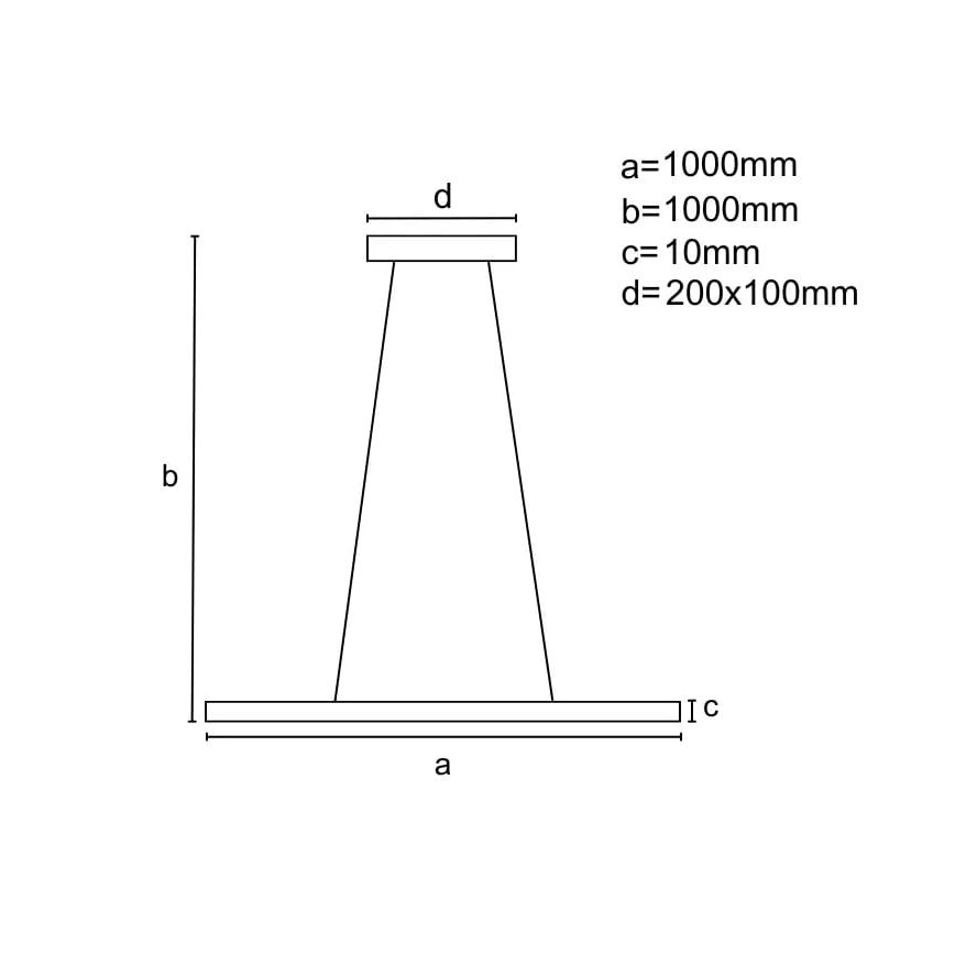 LED Zatemnitveni lestenec na vrvici LED/40W/230V 3000-6500K črna + Daljinski upravljalnik