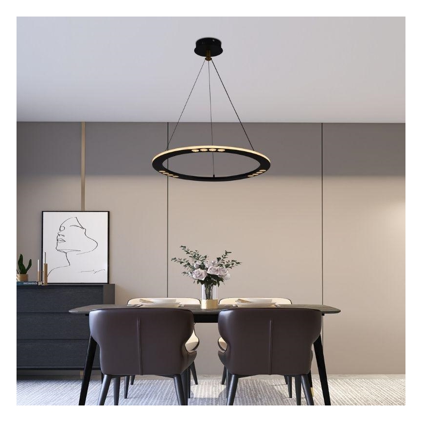 LED Zatemnitveni lestenec na vrvici LED/40W/230V 3000-6500K + Daljinski upravljalnik