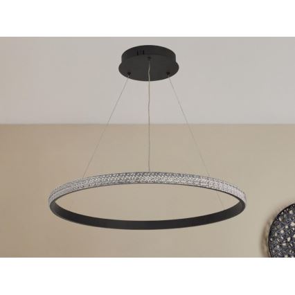 LED Zatemnitveni lestenec na vrvici LED/40W/230V 3000-6500K + Daljinski upravljalnik