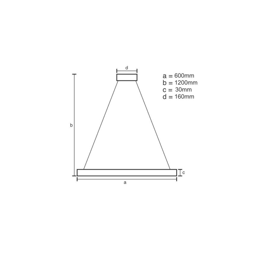LED Zatemnitveni lestenec na vrvici LED/40W/230V 3000-6500K + Daljinski upravljalnik